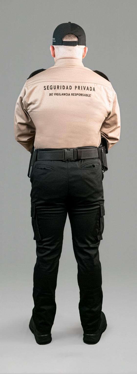 Uniforme Seguridad Privada BC - vista posterior